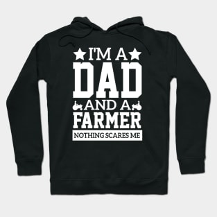 tractors i'm a dad and a farmer fathers humor cool Cultivating Hoodie